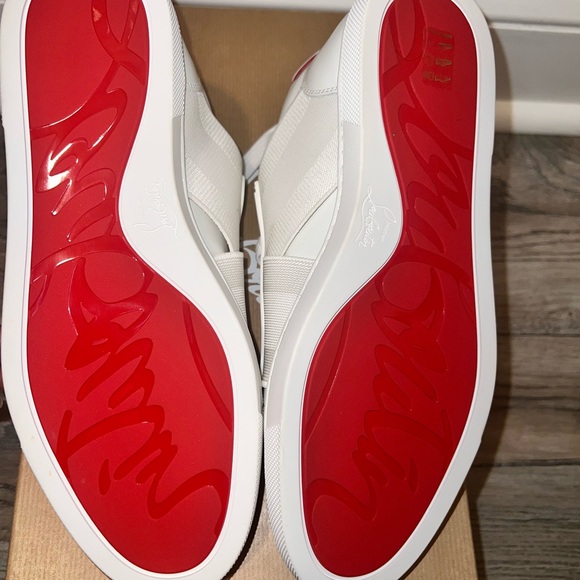 Christian Louboutin White Sneakers Sleek Minimalist Design - Picture 2 of 11